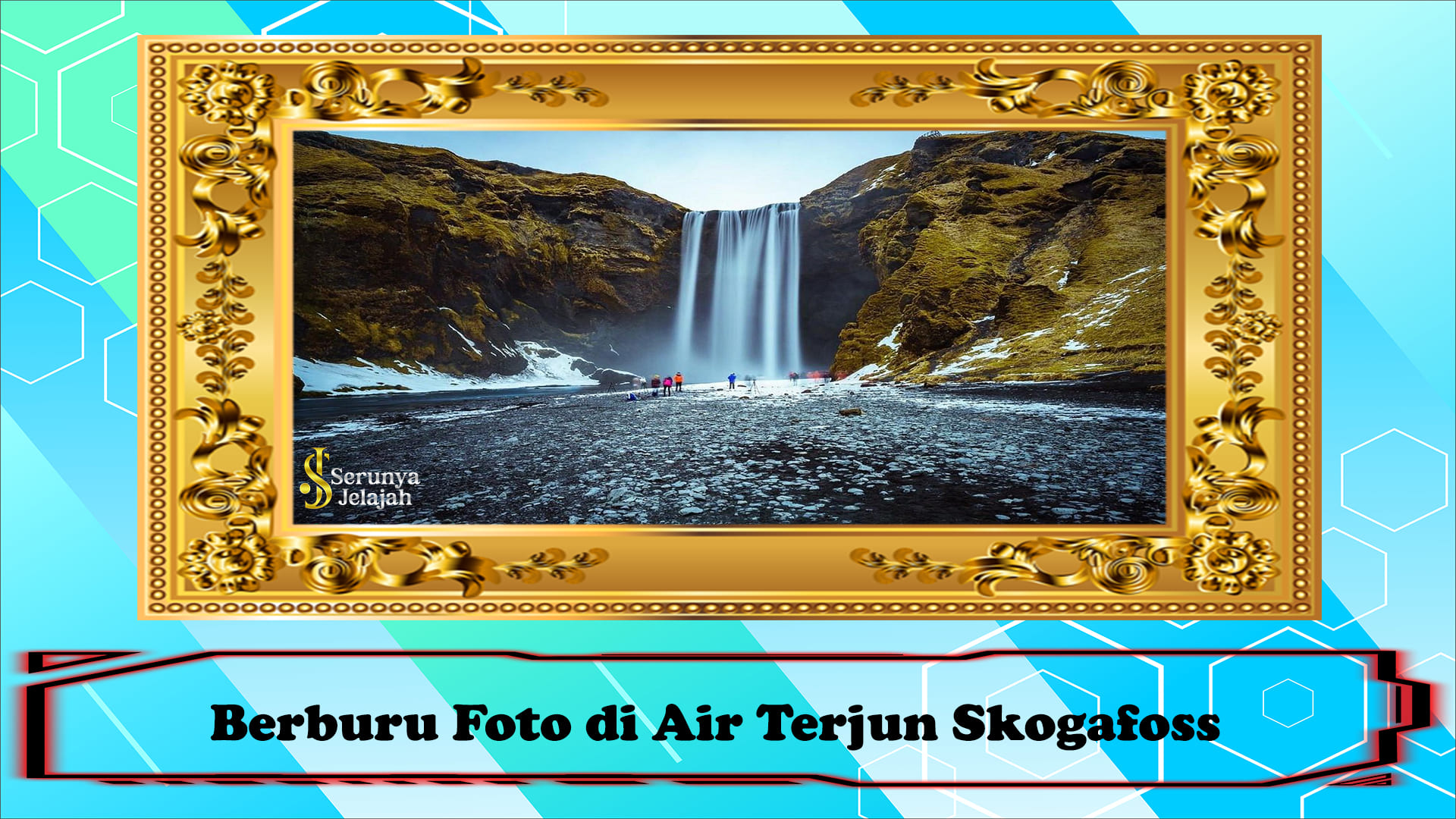 Berburu Foto di Air Terjun Skogafoss