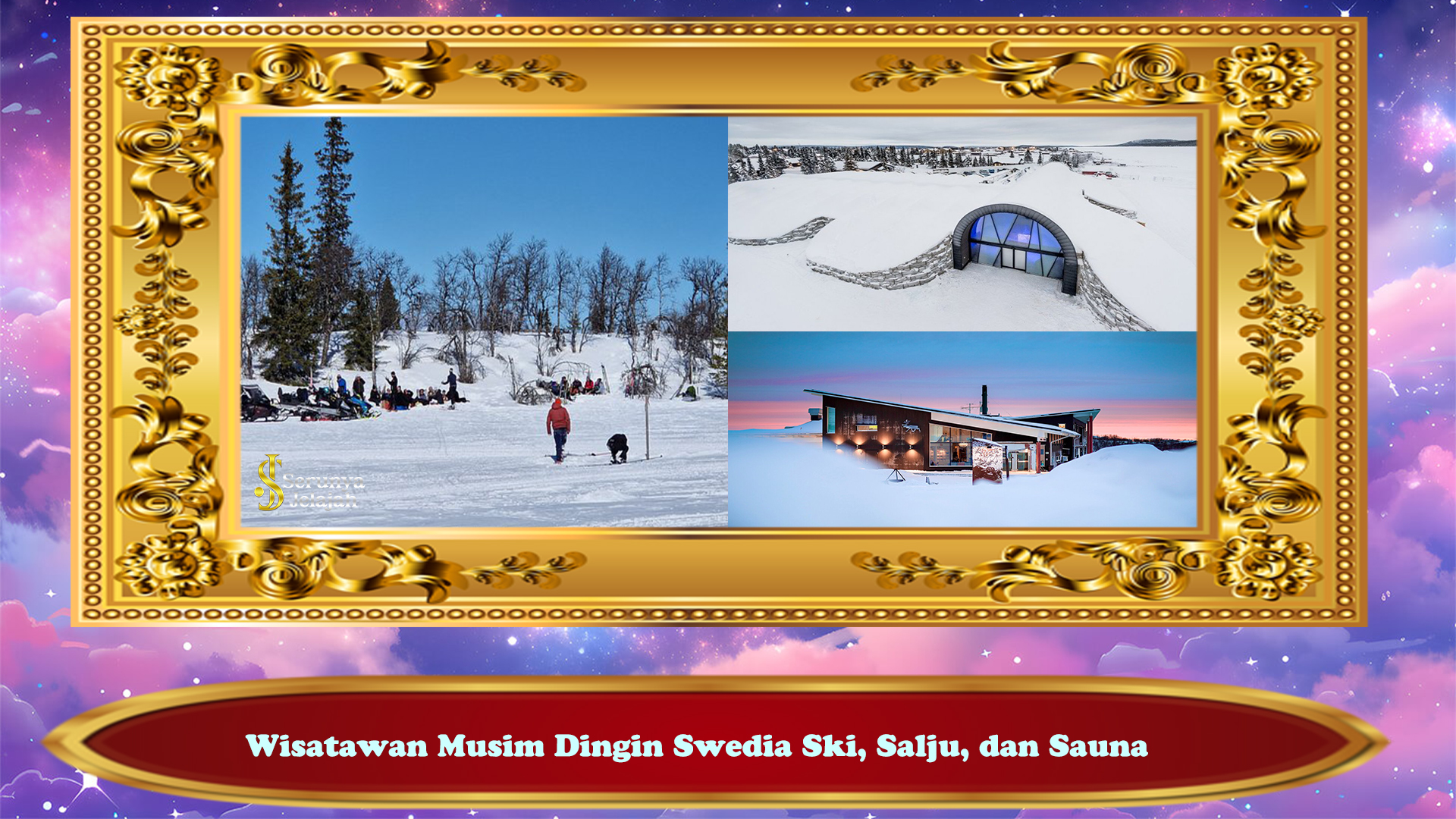 Wisatawan Musim Dingin Swedia Ski, Salju, dan Sauna